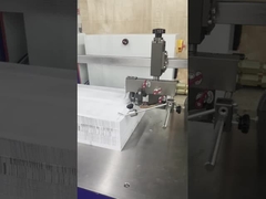 라벨링 기계와 함께 크로스 폴드 A4 종이 접기 기계